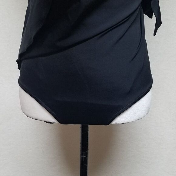 VINTAGE Le Cove Black Strapless Cross Swimsuit - Picture 5 of 13